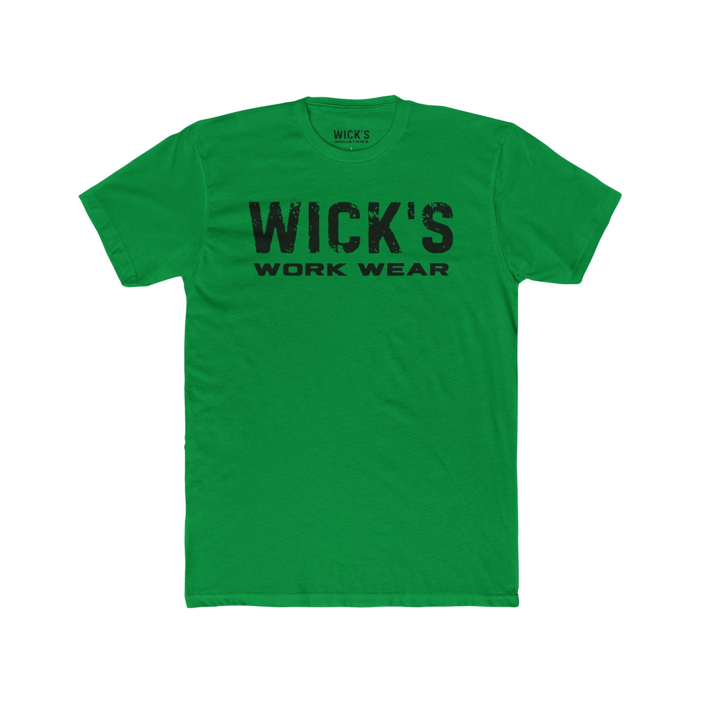 Wick's Work Wear Unisex Cotton Crew Tee - Casual and Durable Work Shirt