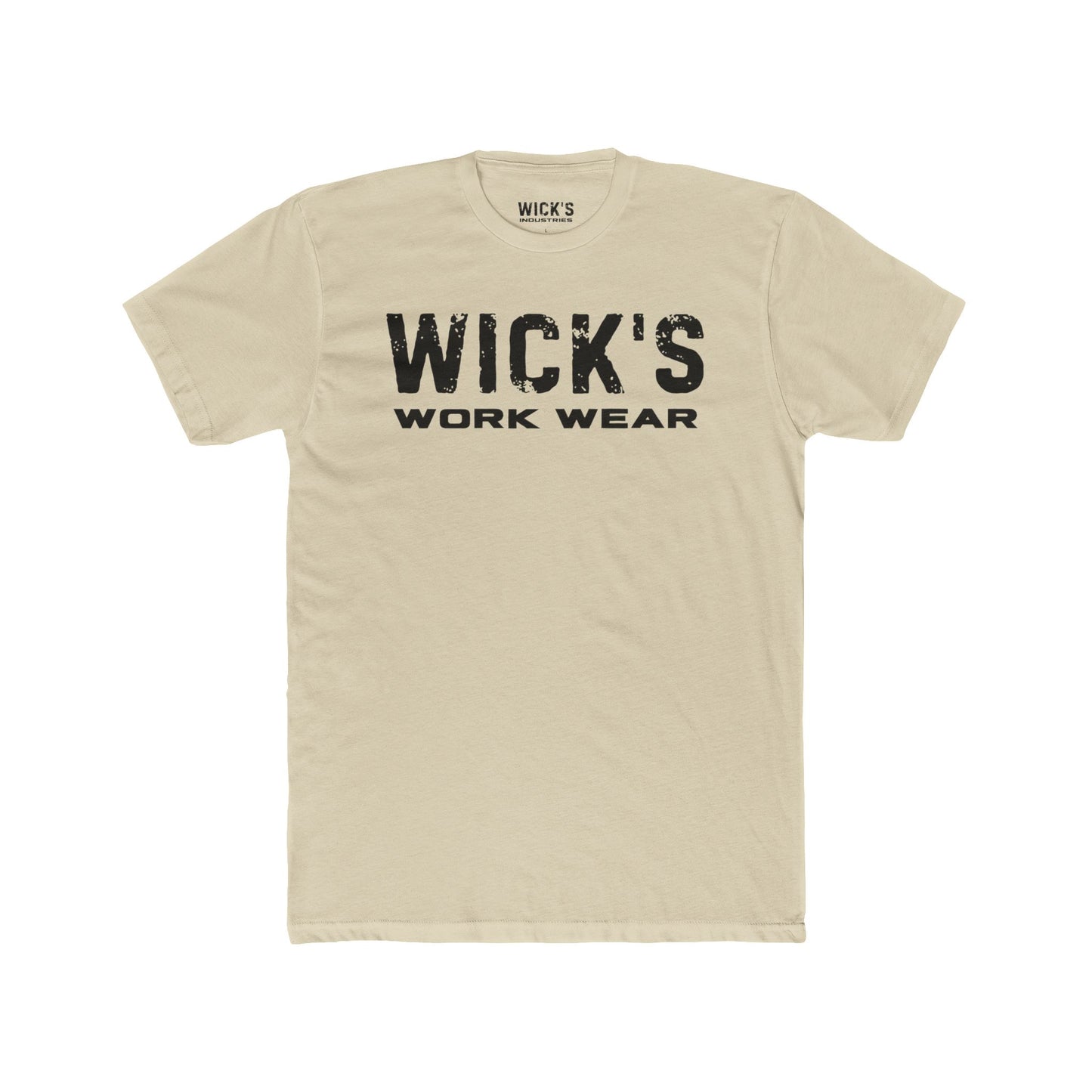 Wick's Work Wear Unisex Cotton Crew Tee - Casual and Durable Work Shirt