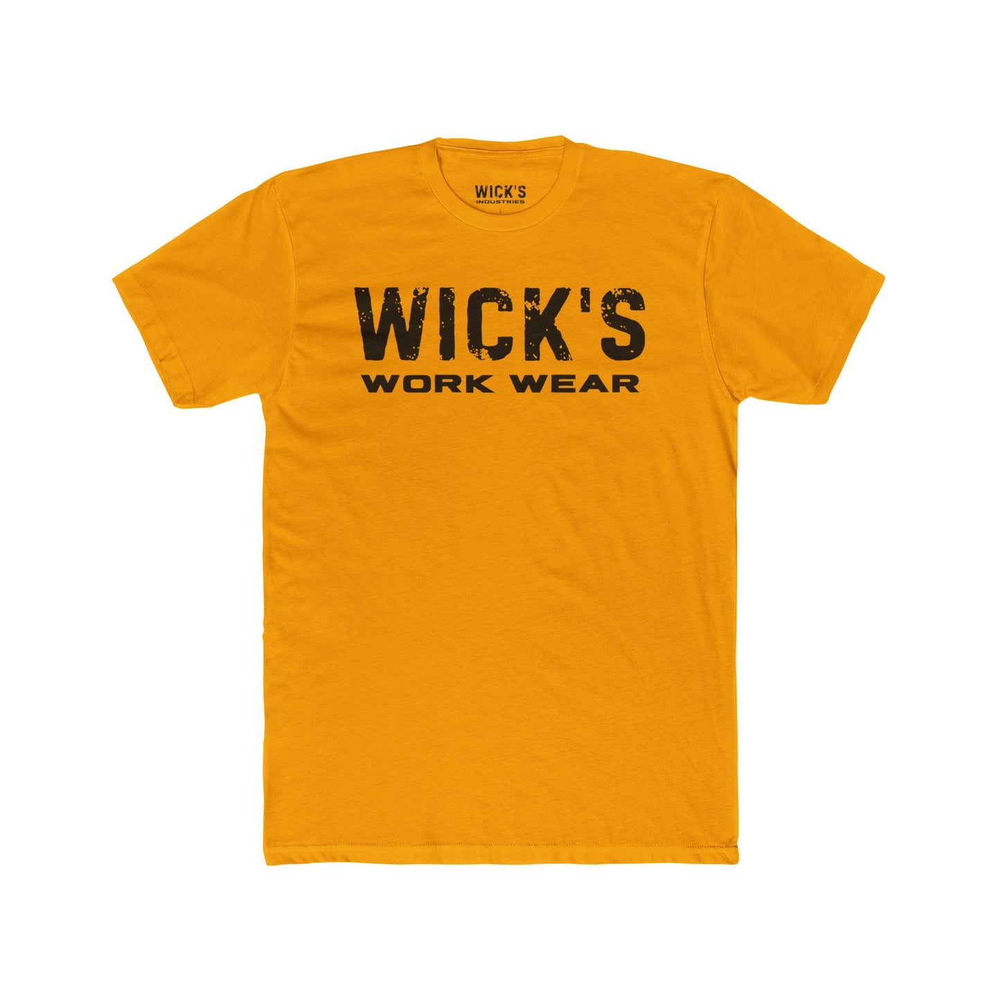 Wick's Work Wear Unisex Cotton Crew Tee - Casual and Durable Work Shirt