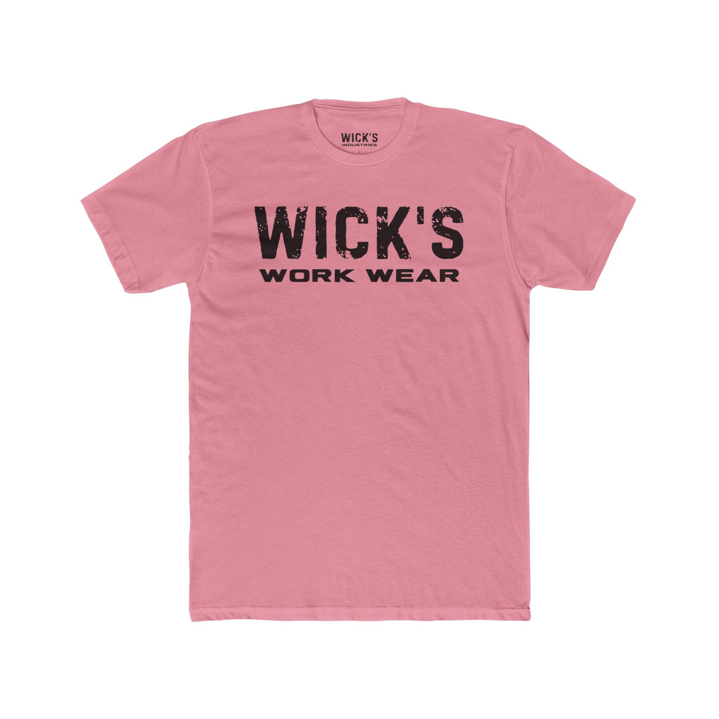 Wick's Work Wear Unisex Cotton Crew Tee - Casual and Durable Work Shirt