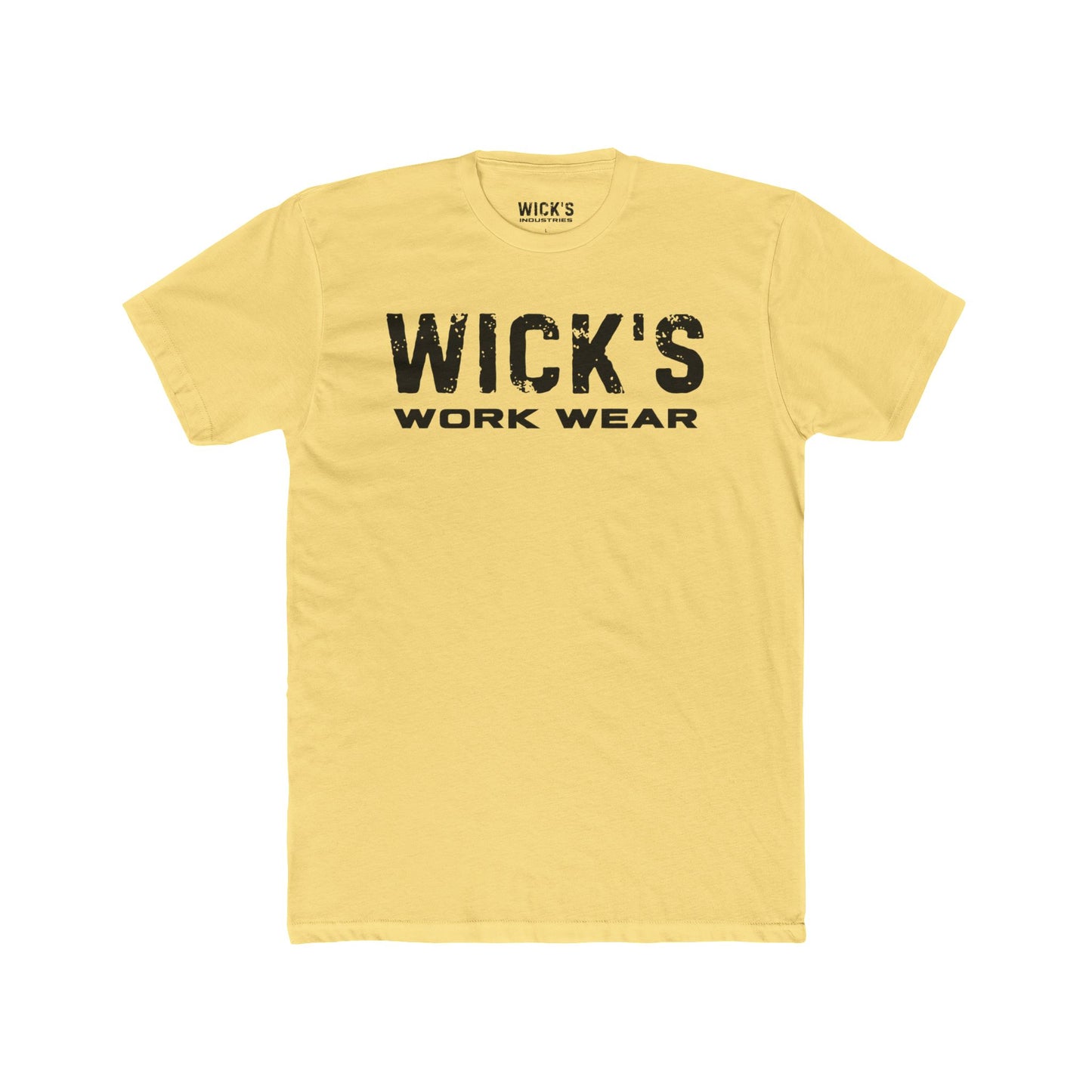 Wick's Work Wear Unisex Cotton Crew Tee - Casual and Durable Work Shirt