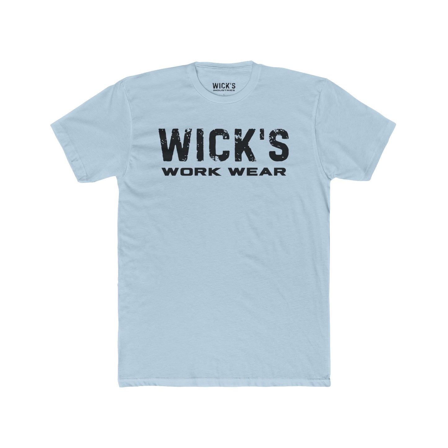 Wick's Work Wear Unisex Cotton Crew Tee - Casual and Durable Work Shirt