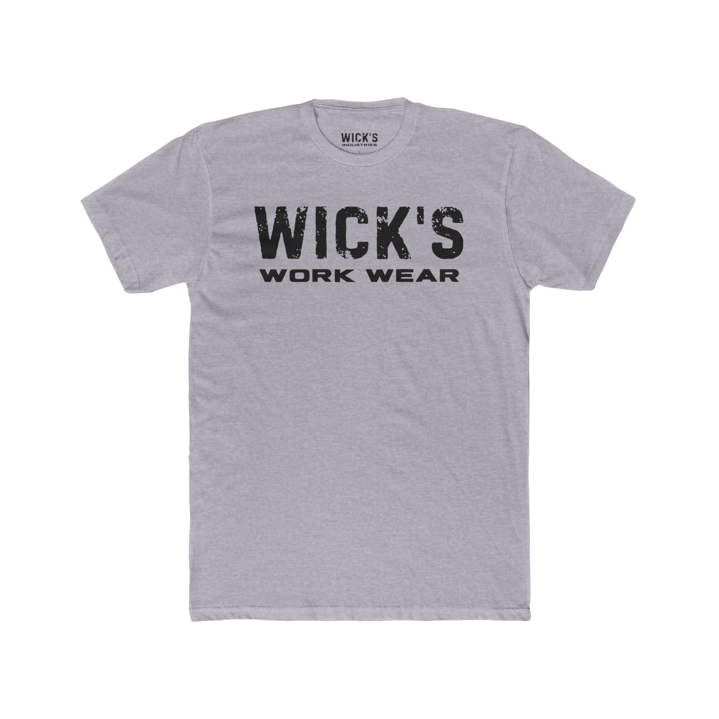 Wick's Work Wear Unisex Cotton Crew Tee - Casual and Durable Work Shirt