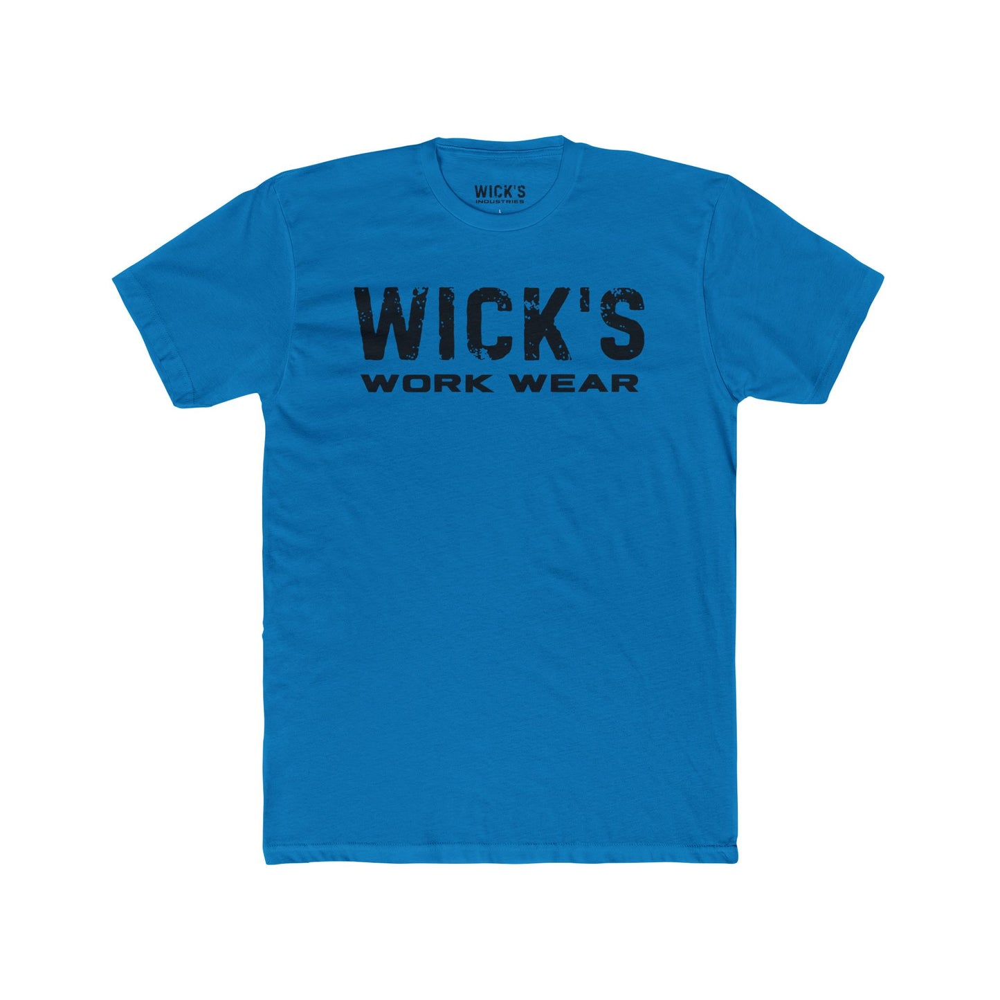 Wick's Work Wear Unisex Cotton Crew Tee - Casual and Durable Work Shirt