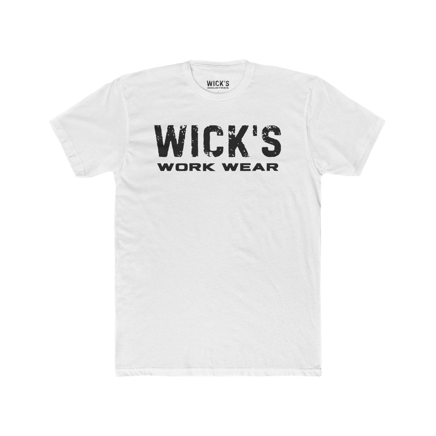 Wick's Work Wear Unisex Cotton Crew Tee - Casual and Durable Work Shirt