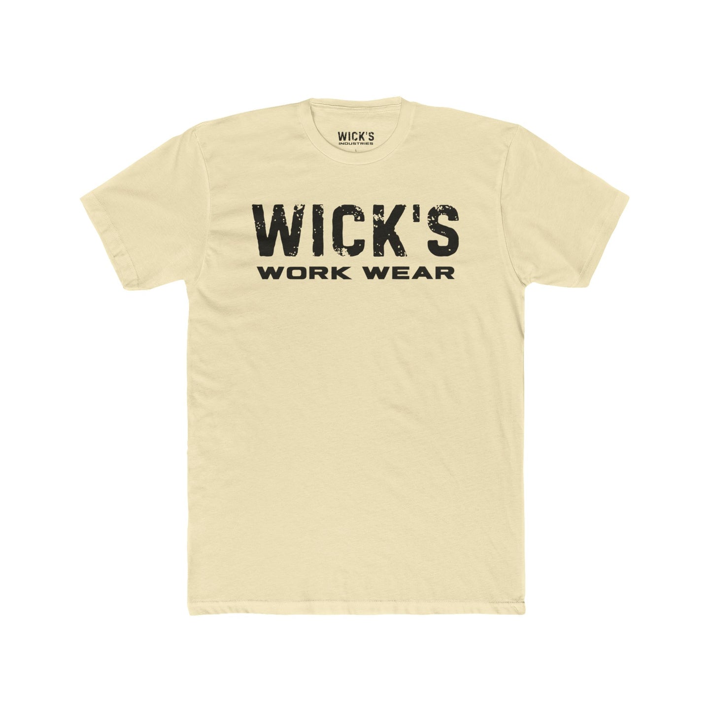 Wick's Work Wear Unisex Cotton Crew Tee - Casual and Durable Work Shirt