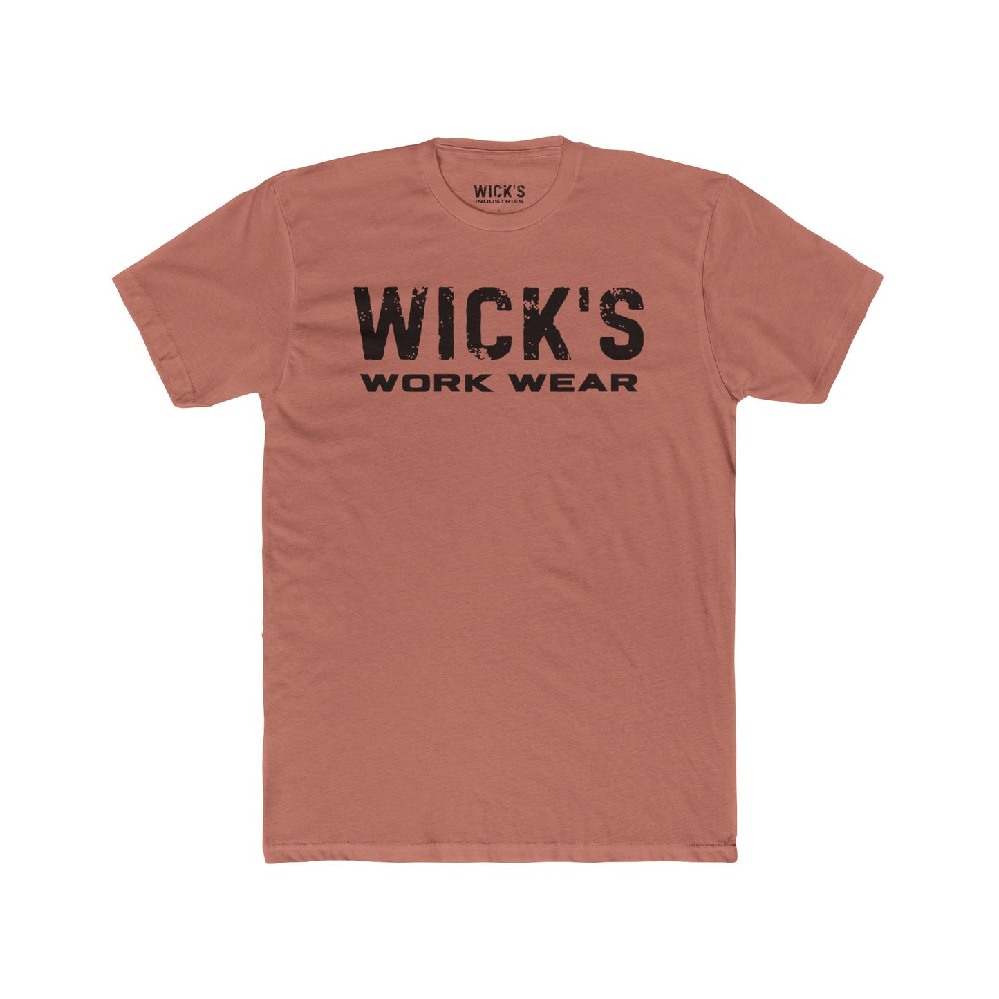 Wick's Work Wear Unisex Cotton Crew Tee - Casual and Durable Work Shirt