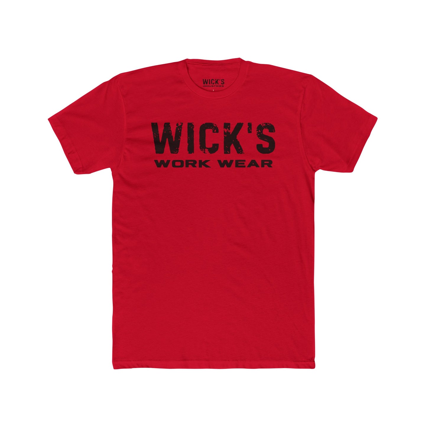 Wick's Work Wear Unisex Cotton Crew Tee - Casual and Durable Work Shirt