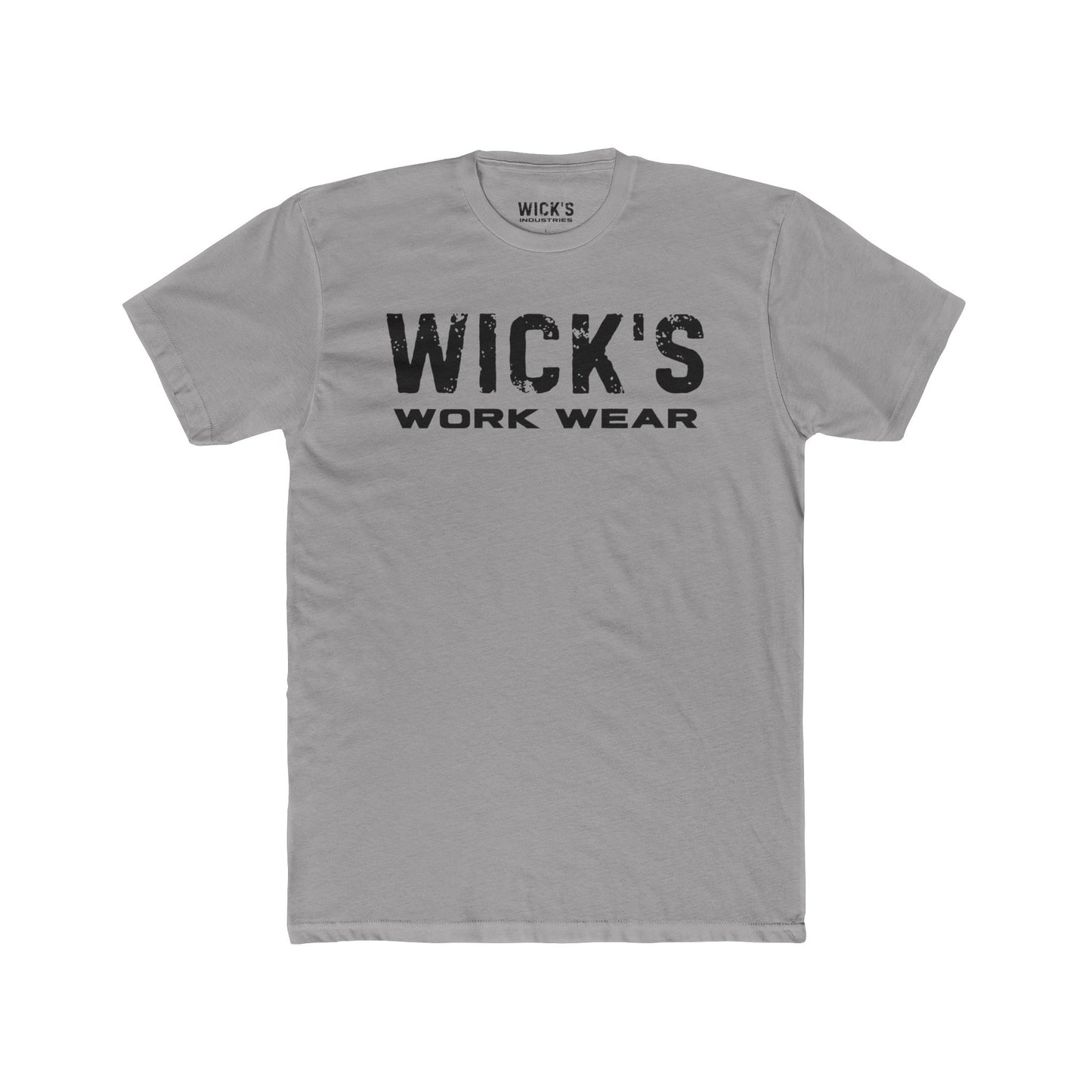 Wick's Work Wear Unisex Cotton Crew Tee - Casual and Durable Work Shirt