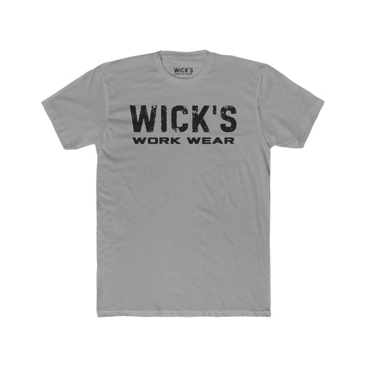 Wick's Work Wear Unisex Cotton Crew Tee - Casual and Durable Work Shirt